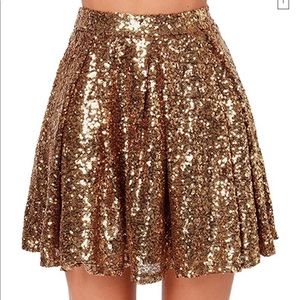 Gold sequin skirt BRAND NEW